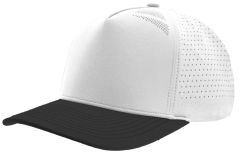 ZAPPED HEADWEAR - 5 Panel Medium Profile Premium Perforated Snapback - BLACKHAWK Elite